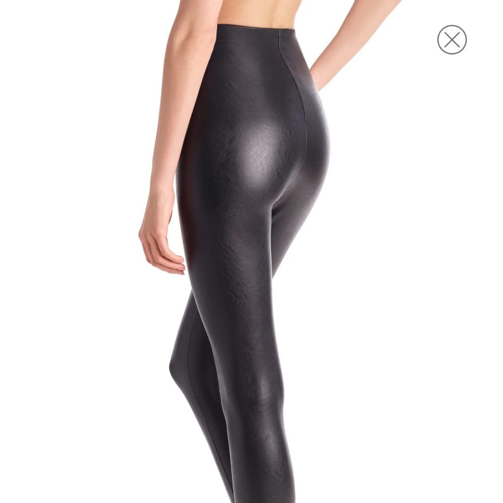 Commando control top faux leather high-rise leggings